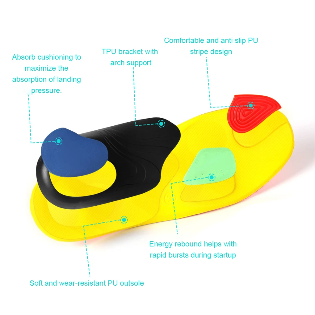 2 упаковки/партия дышащие ортопедические стельки для обуви