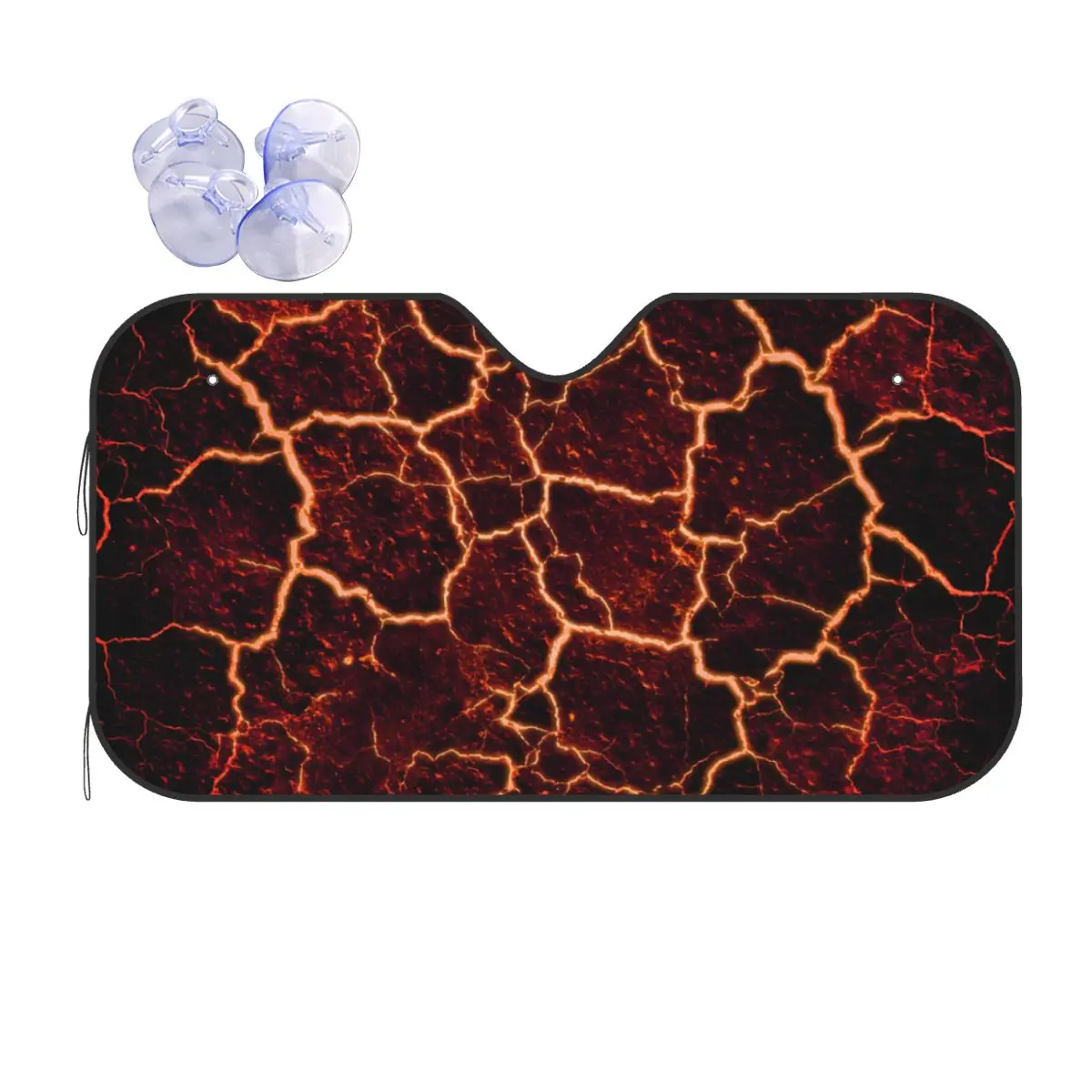 Лавовая текстура солнцезащитный козырек ветровой экран яркий огонь модный автомобильный передний лобовое стекло 76x140 см автомобильный солнцезащитный козырек автомобильные чехлы