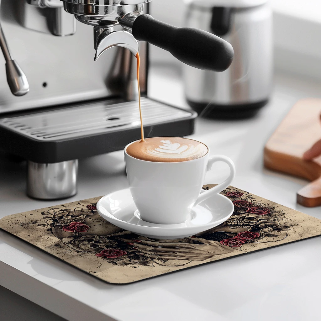 Кофейная посуда сливная подставка Хэллоуин ведьма ванная комната квадратный