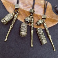 3 styles mini spoon brass jar accessories pendants locket necklace urn necklace save love jewlery pill bottle keychain necklac