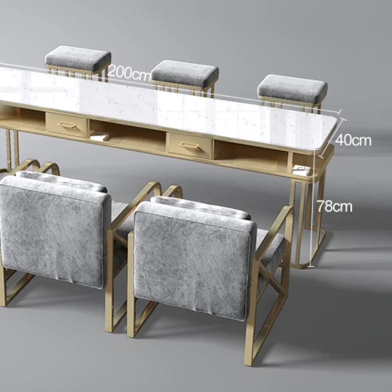 Роскошные мраморные столы для ногтей профессиональный современный пылесос