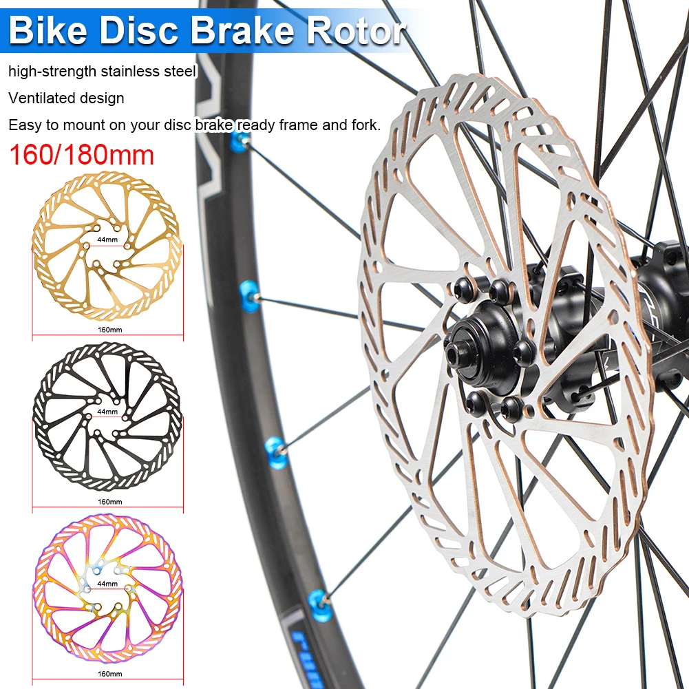 Chooee Bike Brake Rotor 160mm/180mm/203mm MTB Rotors Carbon Steel Mountain Road | Спорт и развлечения