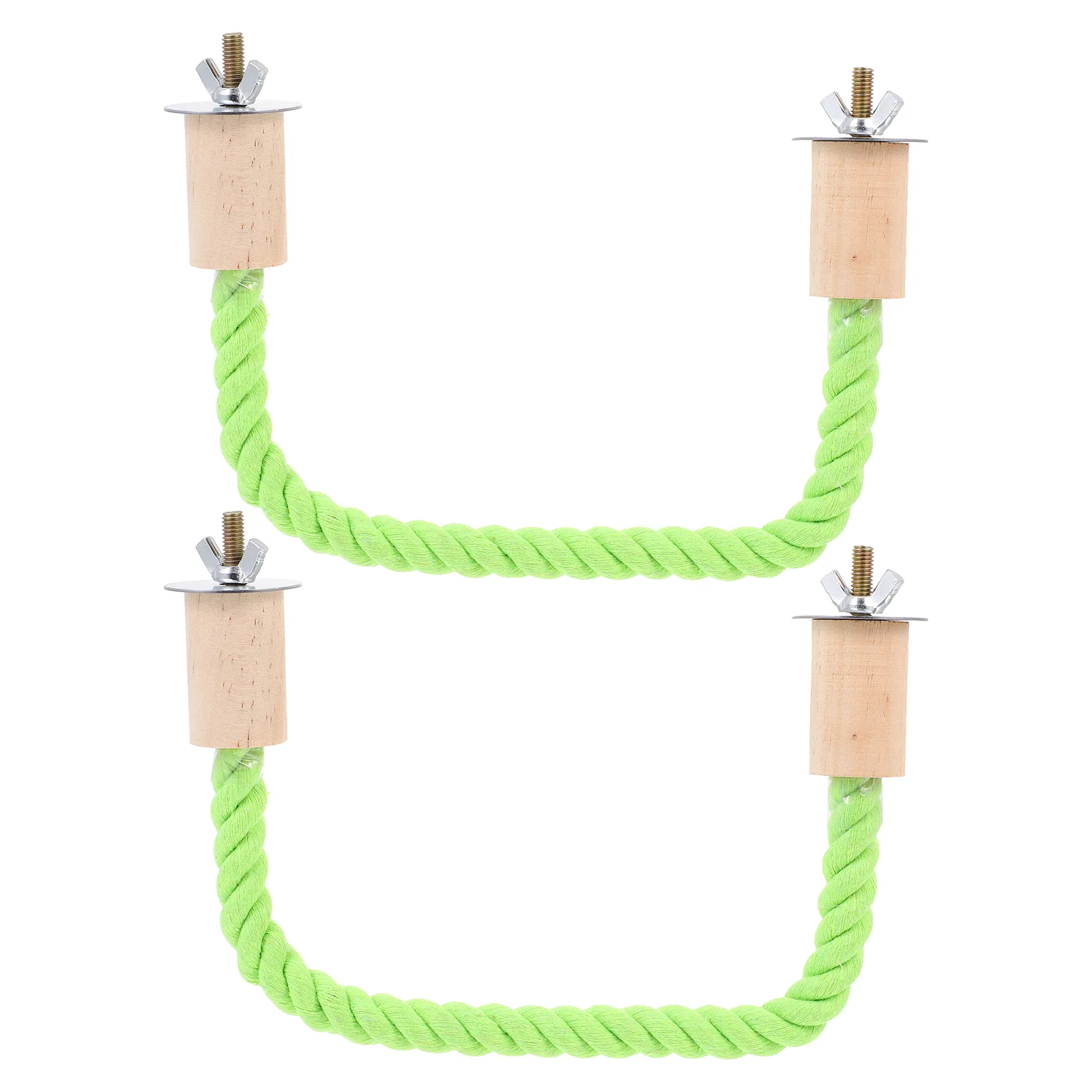 

2pcs Interesting Standing Rod Toys Creative Bird Rope Perches Bird Playthings Hanging Parrot Stand Rods for Gift Cage Home