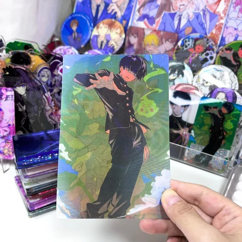 Аниме Mobu Saiko Hyaku Mob психоделический 100 ReigenArataka Косплей растер карточка аксессуары