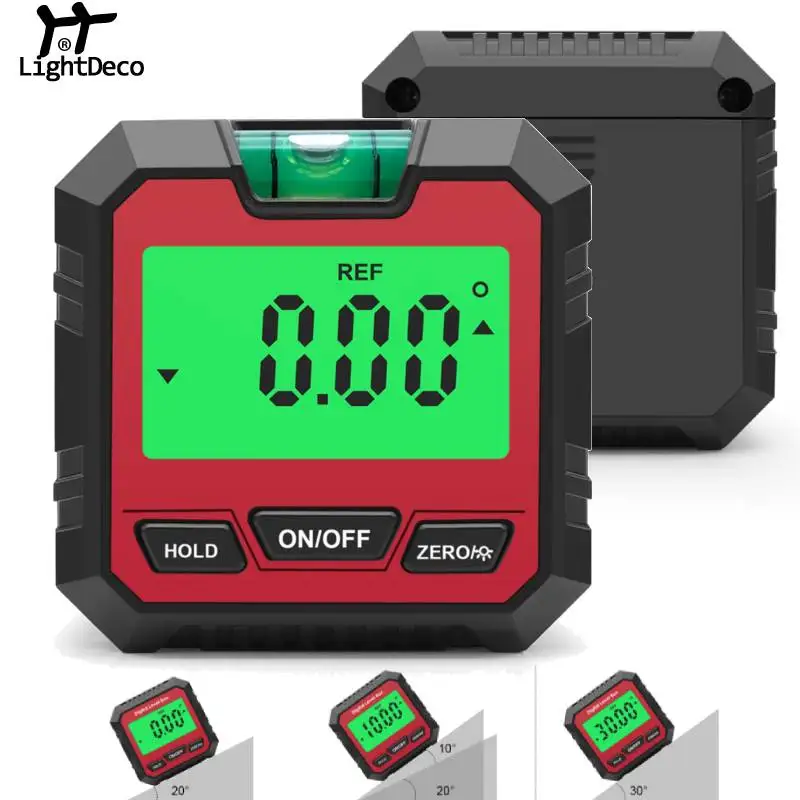 

360° New Digital Level Protractor Inclinometer Magnetic Base Digital Angle Gauge With Backlights Level Tester Measuring Tools