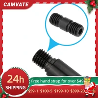 camvate 2 pieces m12 thread rod extension coupling connector black for dslr camera 15mm rail rod m12 thread support system