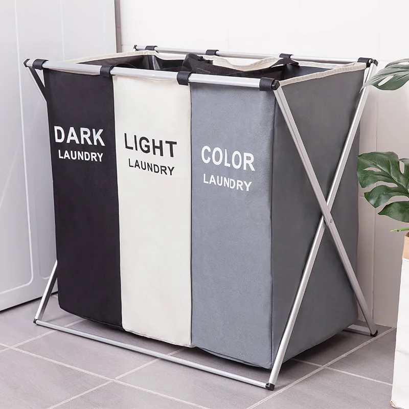 

Organizer 3 Hamper Grids Home Storage Organiser Accessories Waterproof Clothes Laundry for Dirty Laundry Basket Large Foldable
