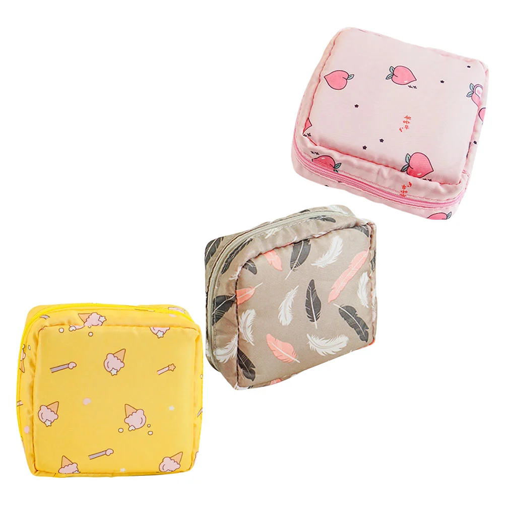 

Bag Pouch Napkin Sanitary Pad Period Makeup Zipper Menstrual Nursing Organizer Holder Bagsstorage Cottonpurse Menstruation Mini