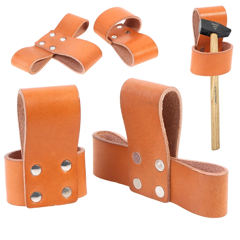 

Leather Hammer Holder Hand Tool Waist Bag Woodworking Hanging Hammer Sleeve