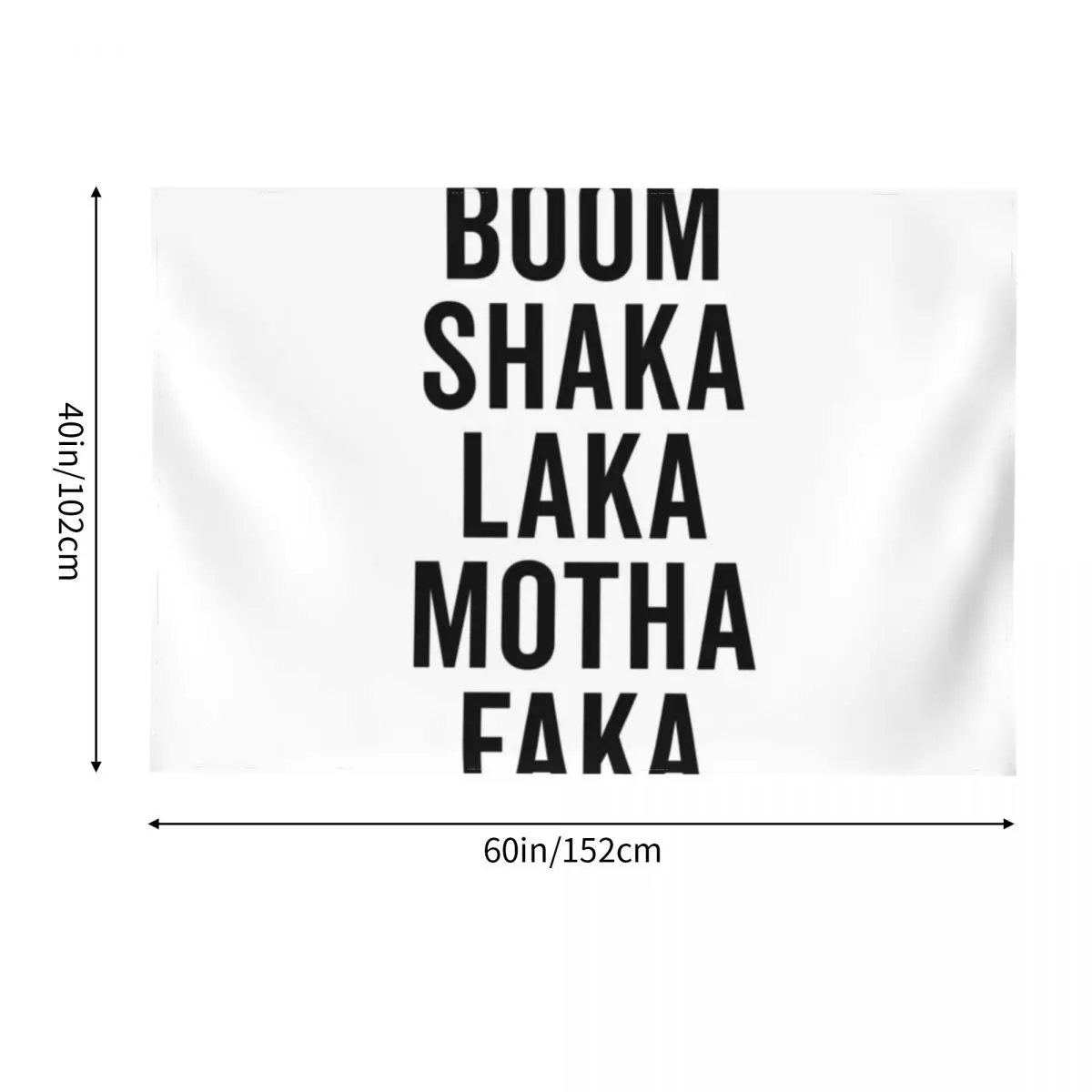 Boom Shaka Laka Забавный гобелен с цитатой на заказ Настенный для декора дома