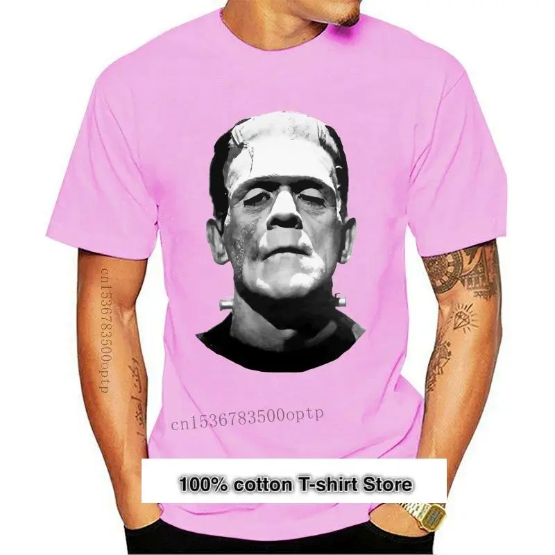 

Camiseta de Frankenstein para hombre, camisa de manga corta con estampado 6xl, ropa de calle divertida, 100 algodón, nueva