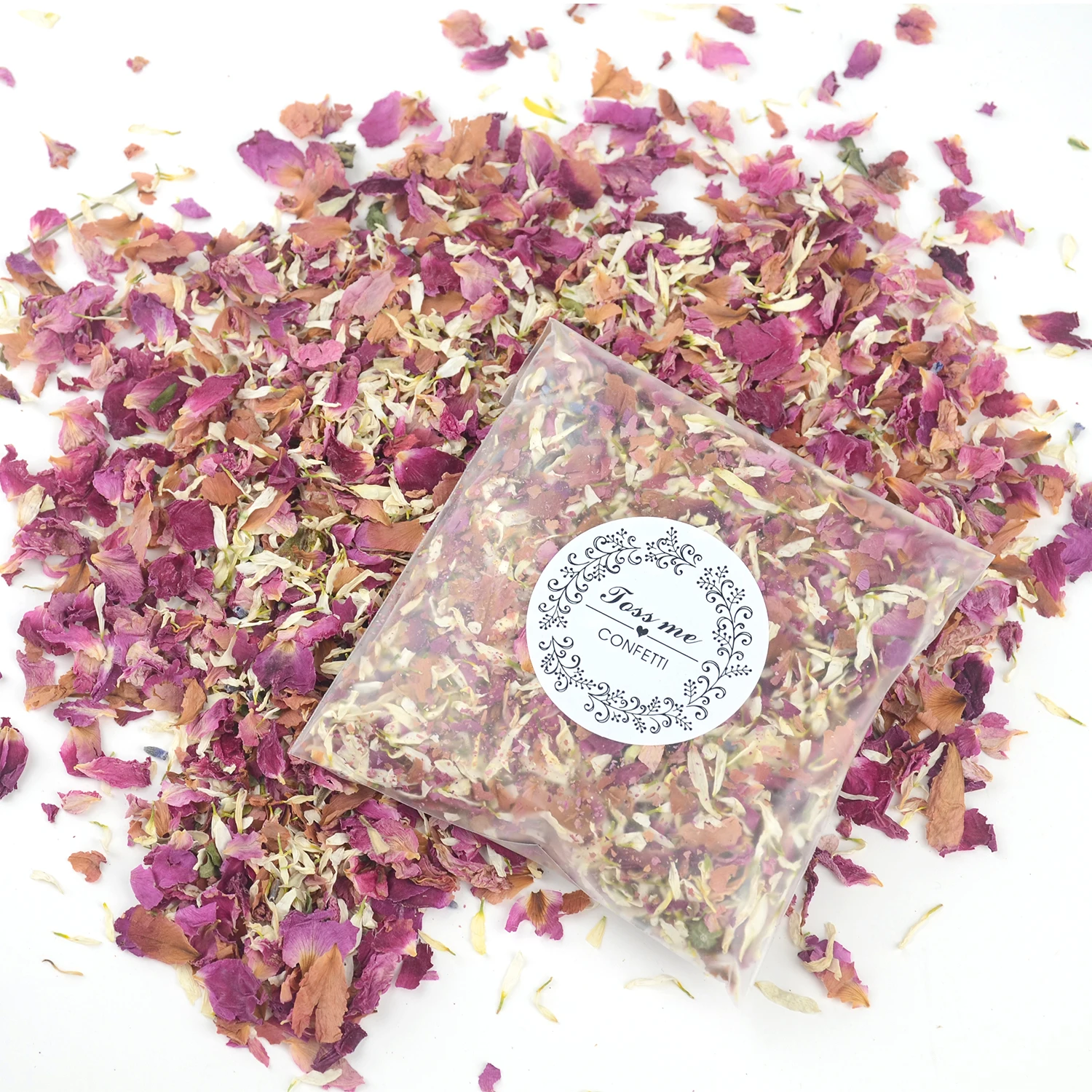Натуральные конфетти 10 г сушеные цветы лепестки роз популярное украшение для