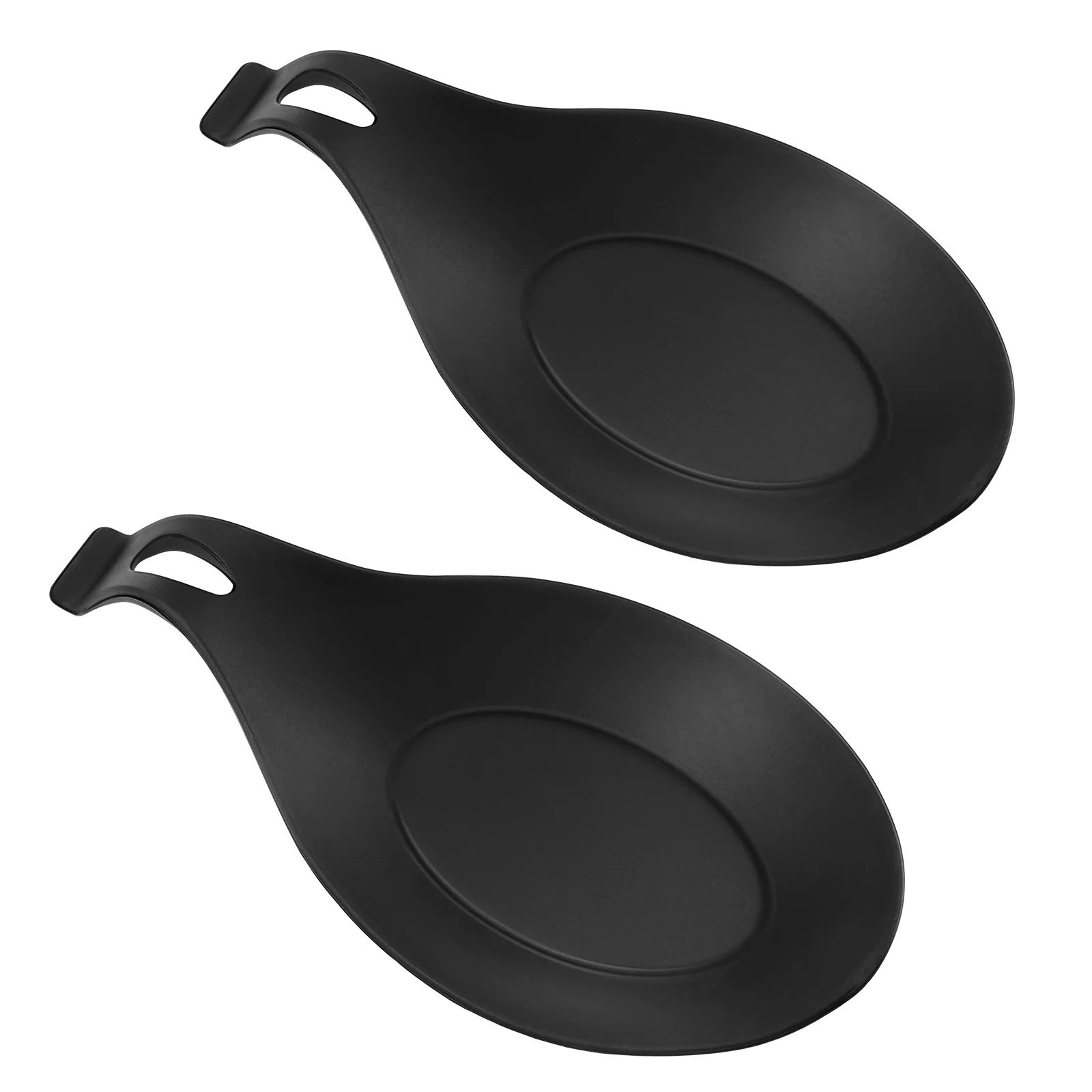 

Spoon Rest Holdersilicone Kitchen Stove Topspatula Ladle Utensil Cooking Tea Mat Plates Countertop Utensils Lid Black Restsheat