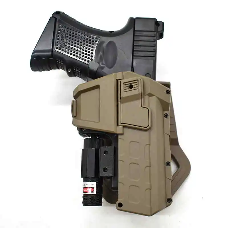 

Тактический Чехол для страйкбольного пистолета, кобура для Glock 17 18 22 26, охотничьего пистолета, чехол, передвижной фиксирующий пистолет, фона...