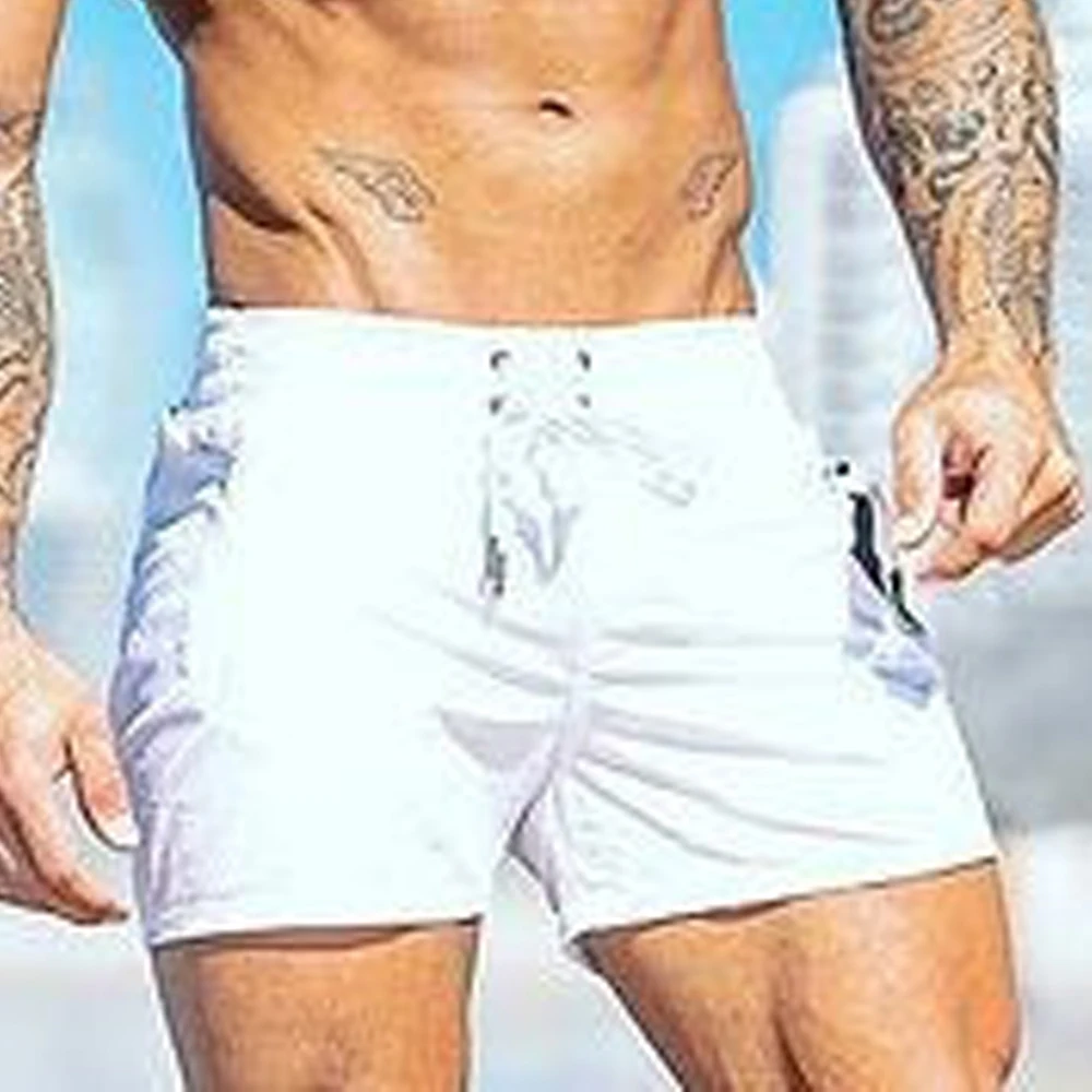 

Men Summer Sexy Quick Dry With Pocket Swimwear Swim Briefs Trunks Shorts