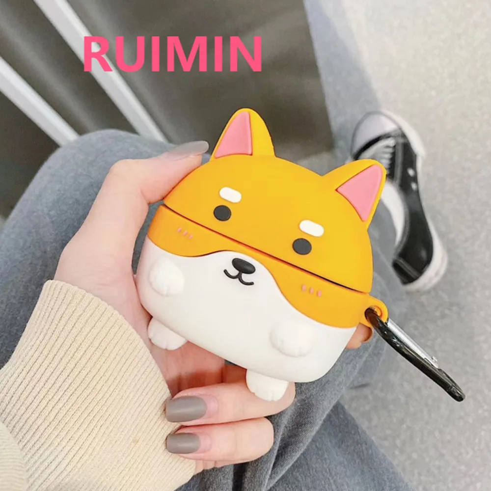 

Cute Cartoon Dog Shiba Inu Huskys Cases For Apple Airpods 1 2 3 Casing Box Earphone Silicone Soft Cover for Air pods Pro