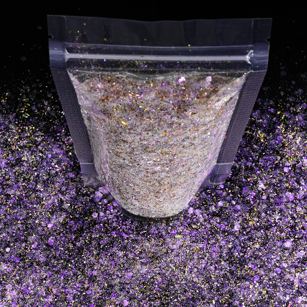 50 г/пакет голографическая лазерная блестящая пудра для ногтей ультратонкая