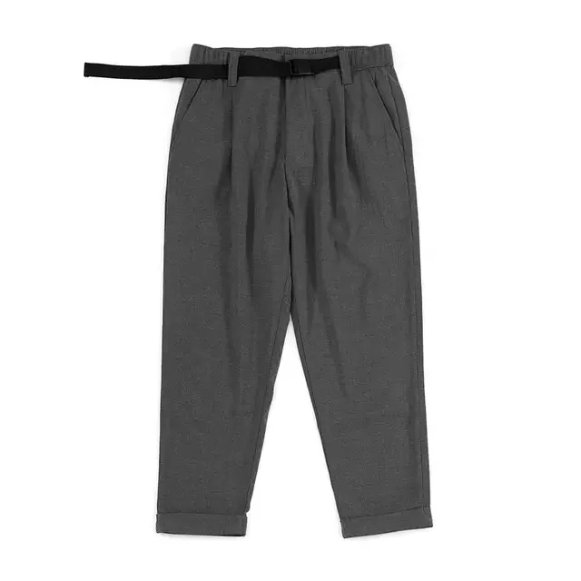 

NEW IN 2022 Spring New Loose Ankle-Length Pants Men Casual Elastic Waist Plus Size Grey Trousers Brand Clothing SJ171127