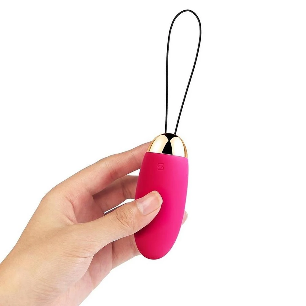 Вибратор-пуля Svakom Elva с дистанционным управлением - сливовово-красный/золотой