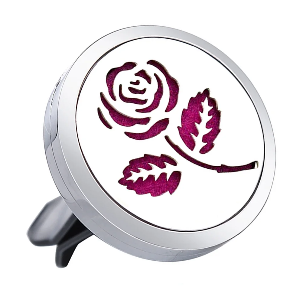 

Car Diffuser Oil Clip Air Essential Aromatherapy Vent Charm Vehicleclips Automobile Rose Freshener Auto Purifier