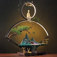 creative high mountain and flowing water decoration lucky fengshui wheel office desk surface panel home decoration