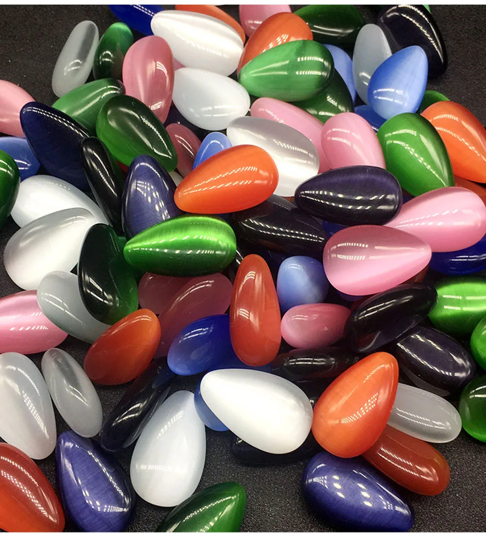 

Natural Crystal Home Decor Water Drop Shape Reiki Healing Crystal Non-porous Loose Beads Polished Gem Home Decoration DIY Crafts