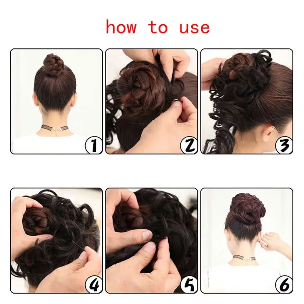 BENEHAIR синтетический женский шиньон беспорядочный пучок для волос резинка повязка