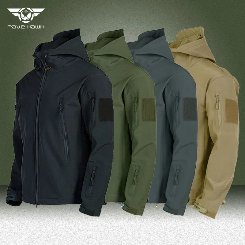 

Куртка мужская тактическая в стиле милитари, Боевая армейская куртка-бомбер с капюшоном и множеством карманов, с мягкой ракушкой, водонепроницаемая