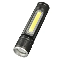 strong light led flashlight waterproof mini dual light source usb strong light long shot multi function illuminator
