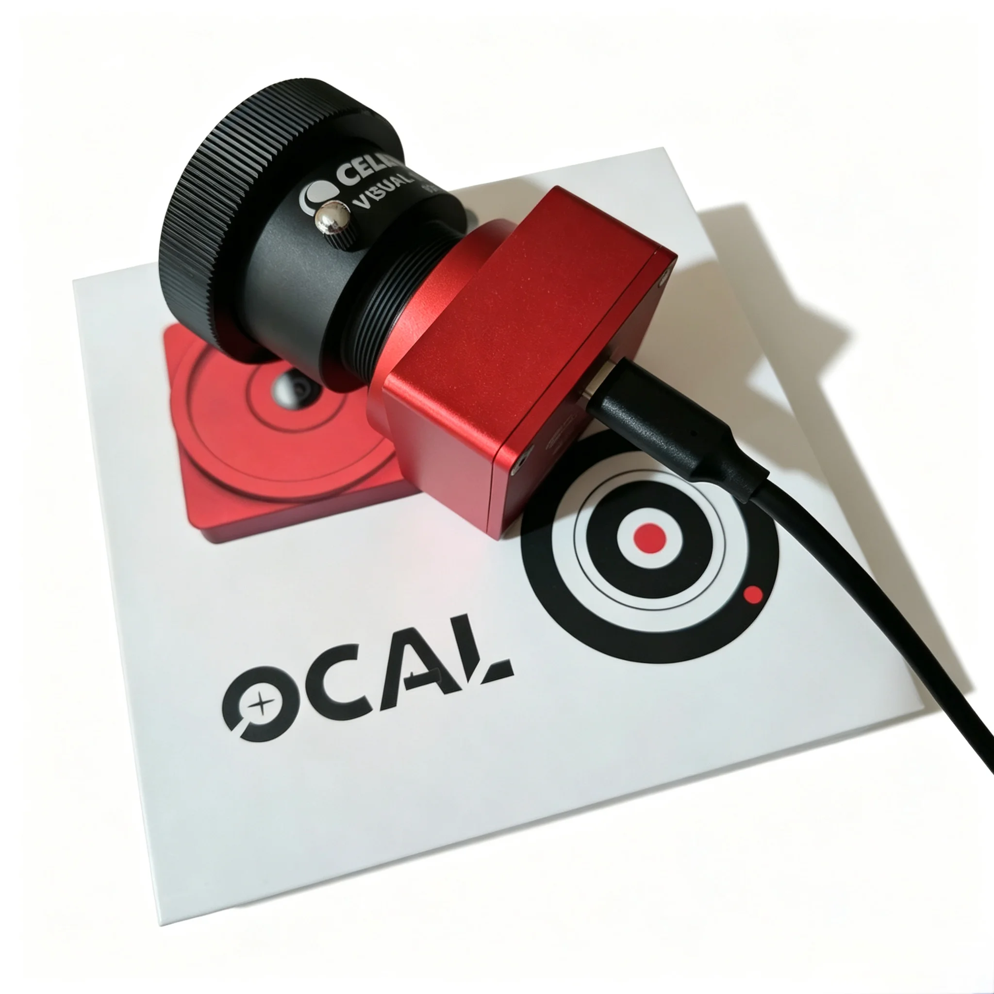 Фото Электронный коллиматор OCAL 4.0, калибратор оптической оси, прецизионный инструмент для калибровки для телескопов Ньютона с зеркальной системой. №1