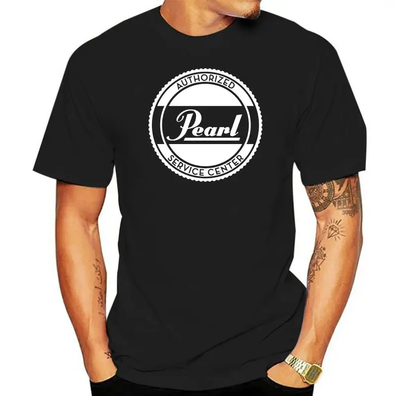 Pearl Drums Logo Retno New Shirt Black White Tshirt MenS Free Shipping For Youth Middle-Age The Old Tee