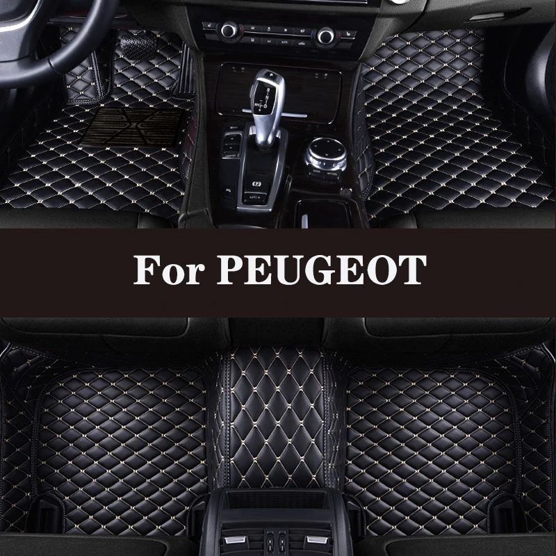 Кожаный Автомобильный Коврик для PEUGEOT 206 206CC 207 207CC 208 301 307CC 307SW 308 308CC 308GT 308SW