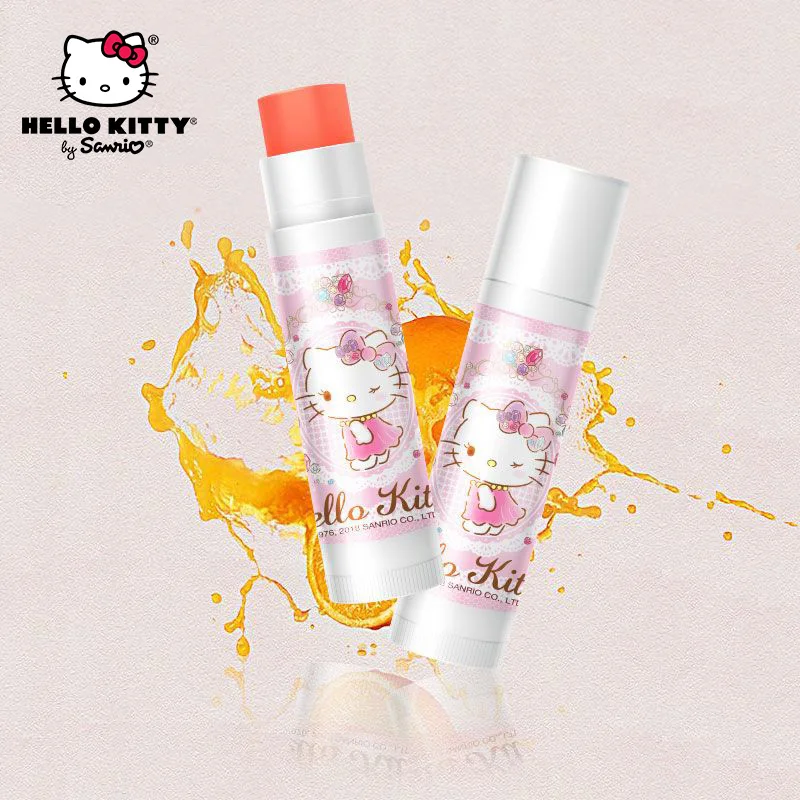

Sanrios Lip Balm Hello Kitty Cute Cartoon Girl Heart Moisturizing Lip Oil Hydration Makeup Cosmetics Kawaii Lip Skin Care Gifts