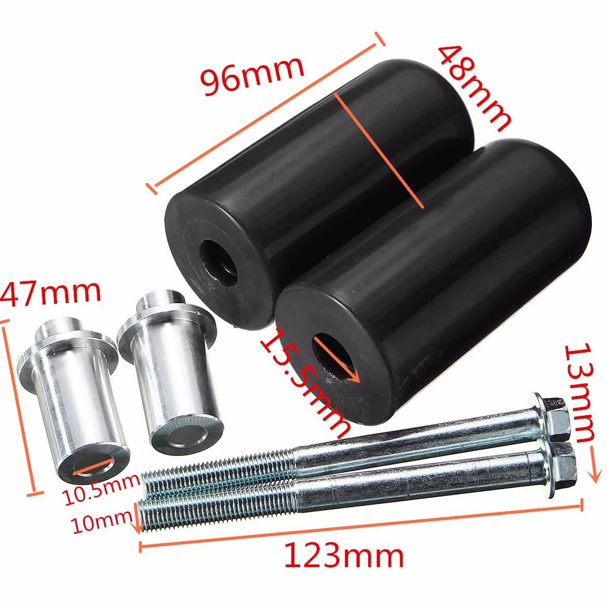 

General Non-slip MotorcycleNo Cut Frame Slider Pad New Anti Crash Falling Protection Motorcycle Part for Yamaha/Suzuki/Honda