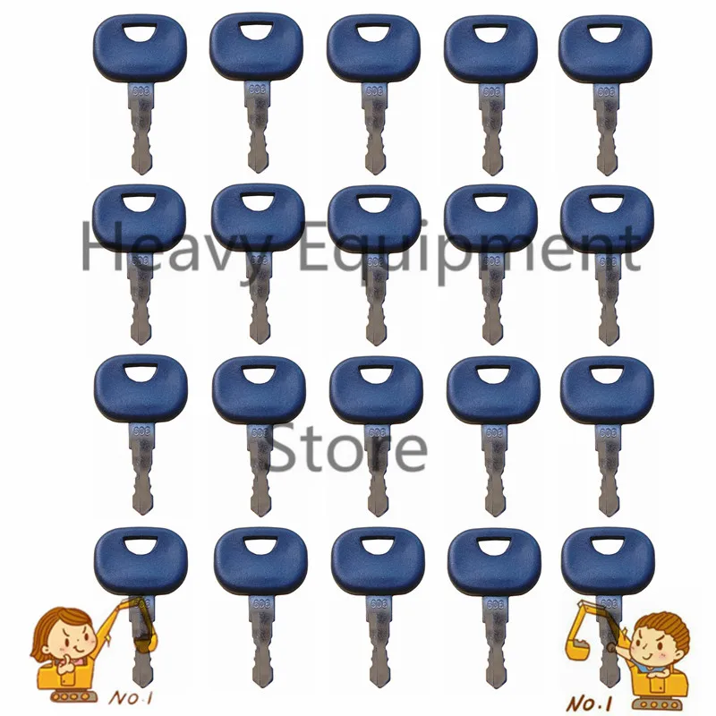 20 шт., 606 ключи зажигания для гусеничного погрузчика, тяжелого оборудования, стартер, бесплатная доставка 20 шт., 606 ключи зажигания для гусеничного погрузчика, тяжелого оборудования, стартер, бесплатная доставка