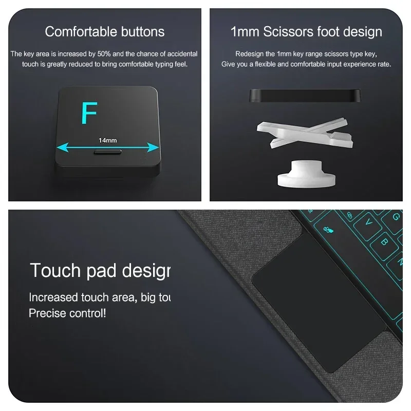 Чехол с волшебной клавиатурой для Xiaomi Pad 6S Pro 12 4-дюймовый чехол планшета MiPad 2024