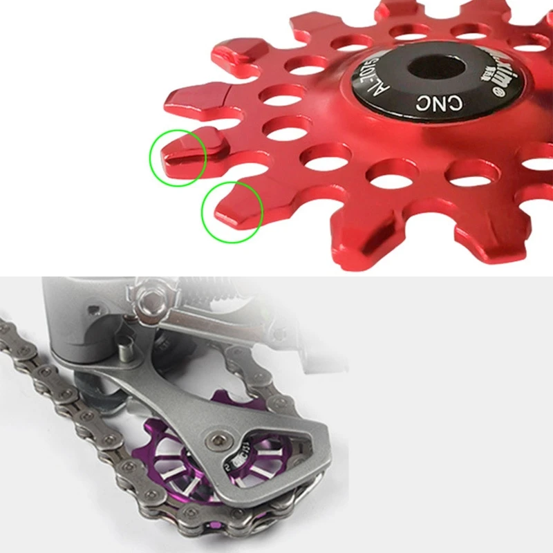 

Задний переключатель передач для горного и шоссейного велосипеда, комплект шкивов, поддержка широкого и узкого зубчатого направляющего ко...