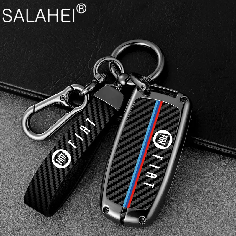 

Zinc Alloy Car Remote Key Fob Case Cover Holder Shell For Fiat Freemont 2018 500X 500 500L Ottimo Viaggio Keychain Accessories
