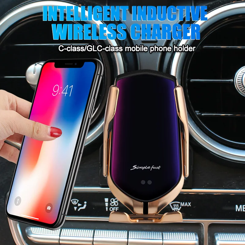 

Car Mobile Phone Holder for Mercedes Benz C GLC Class W205 2015~2020 C180 C200 C220 GLC250 Charging Bracket Accessories