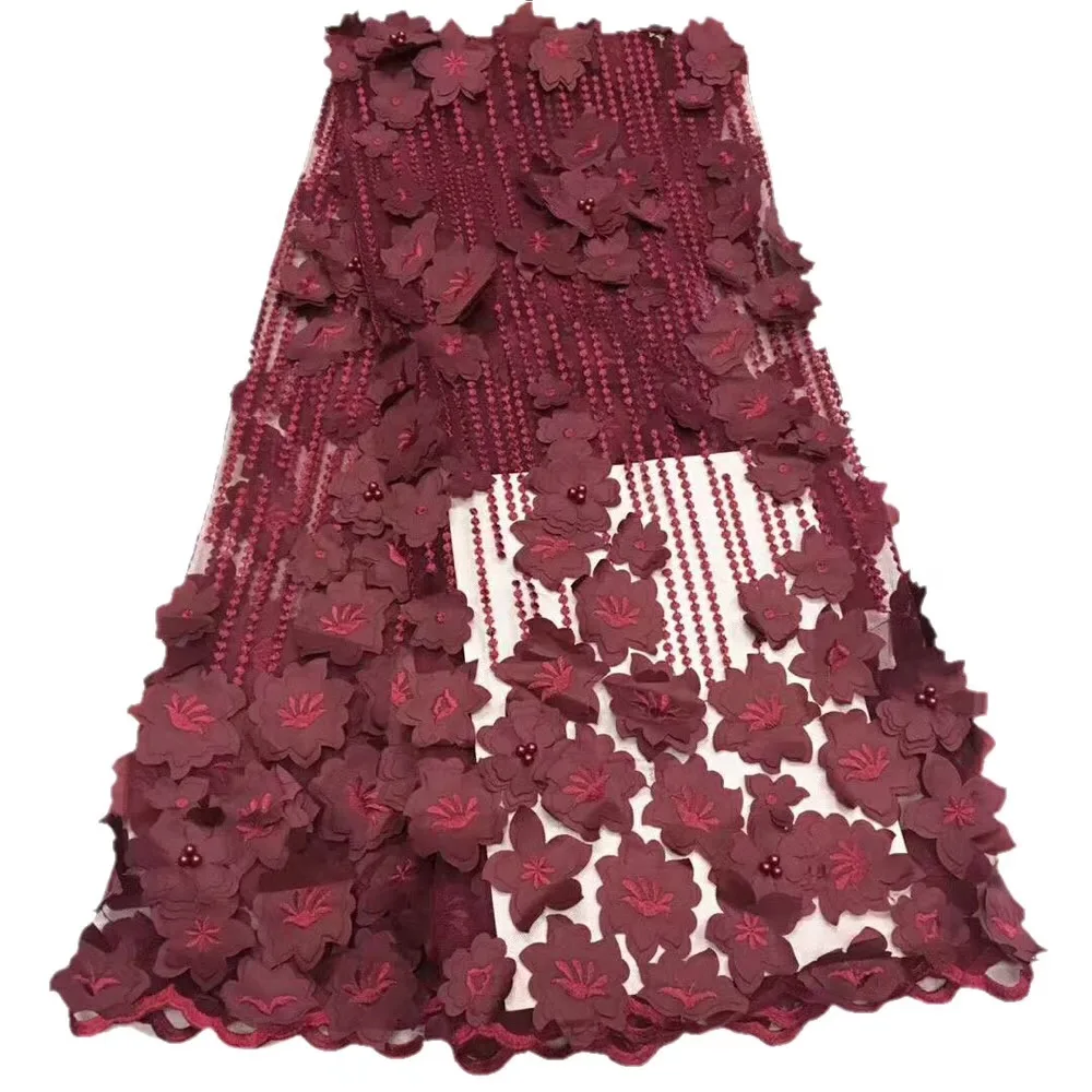 

Африканская кружевная ткань 2021, высокое качество, 3D кружево, французская сетчатая кружевная ткань 2021, африканские нигерийские кружевные ткани для свадьбы JL016