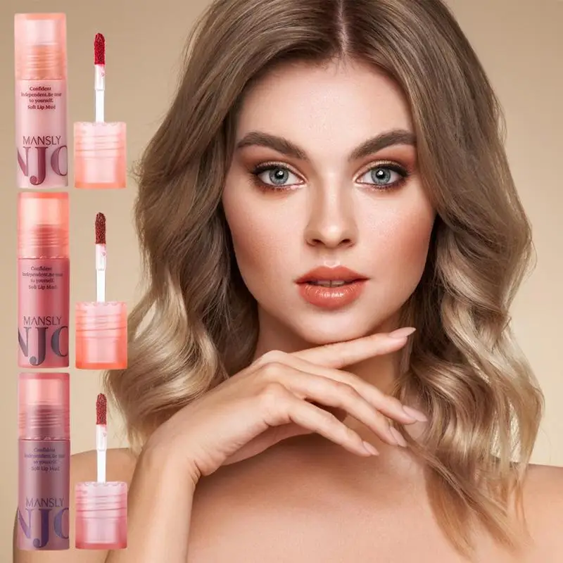 

3pcs Lipstick Set Waterproof Lip Stick Long Lasting Velvet Matte Lip Gloss Non-stick Cup Lipstick Glaze Sexy Lip Color For Women