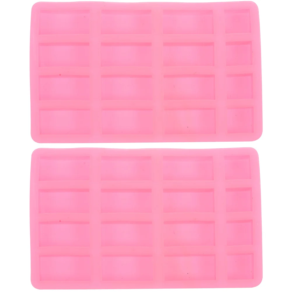 

2 Pcs Silicone Molds Mini Brick DIY Materials Making Simulation Silica Gel Tiny