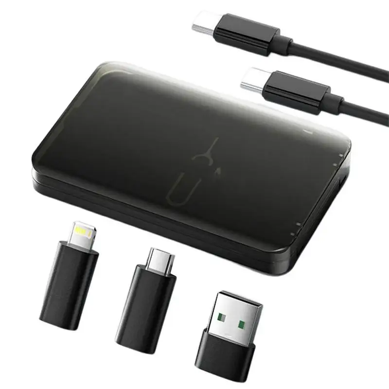 

Кабель USB Type-C 3A для Macbook, провод для быстрой зарядки и передачи данных, с футляром-держателем