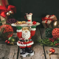 christmas party santa claus treat holder fruit plate self service cake home candy snacks stand plate dessert decora tray di j6h8