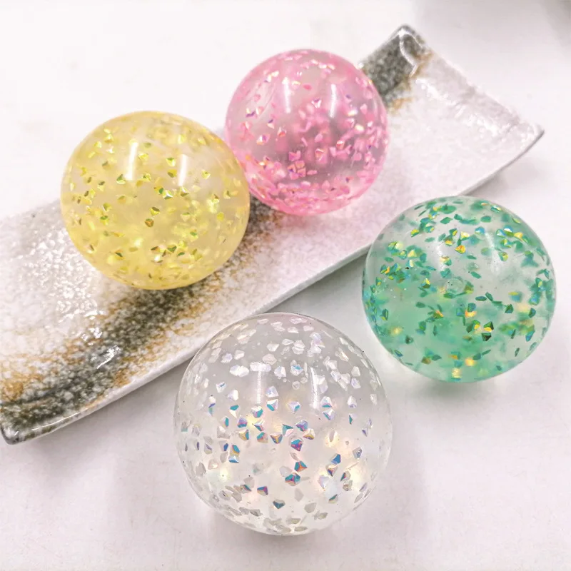 

1pc TPR Squeeze Diamond Water Ball Decompression Toy Fidget Stress Relief Toy