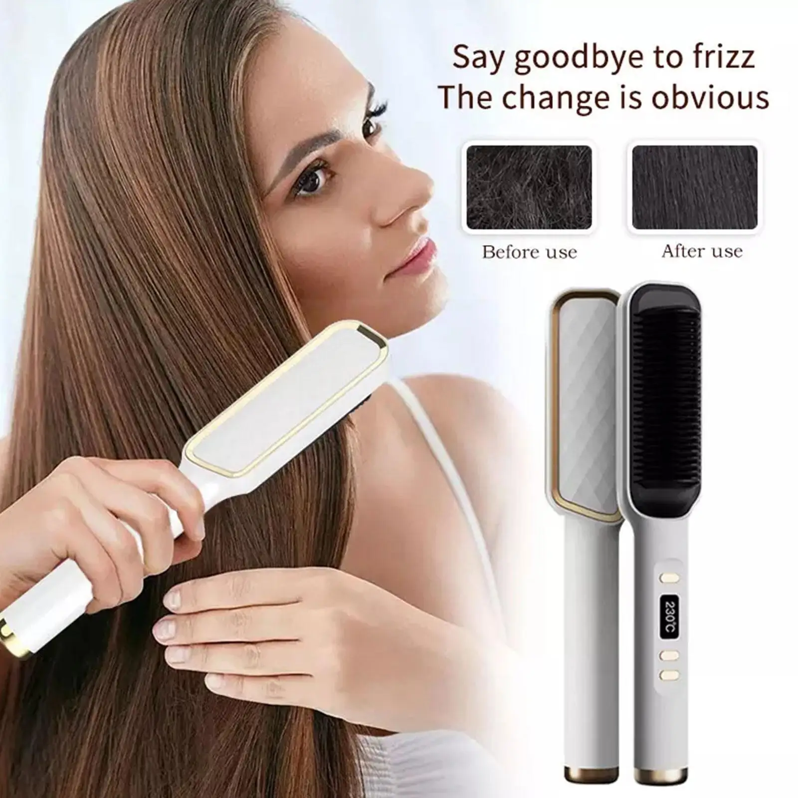 

Electric Hot Comb Multifunctional Straight Hair Straightener Ion Comb Negative Styling Brush Tools Anti-scalding Straighten Q2z4
