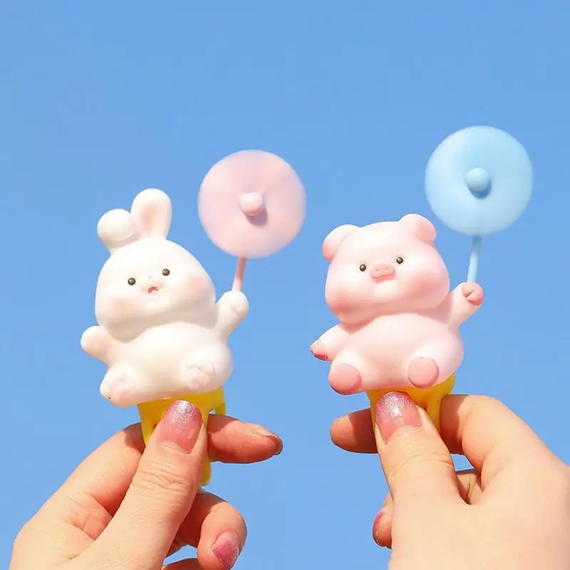 Велосипедный шлем резиновый симпатичный маленький розовый свиньи с пропеллером