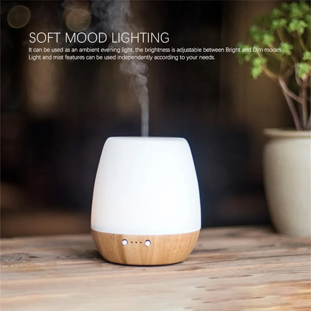 Ароматерапевтический диффузор настоящая деревянная бамбуковая резина стекло