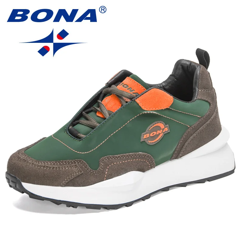 Новинка 2022 дизайнерские модные кроссовки BONA дышащая повседневная мужская обувь