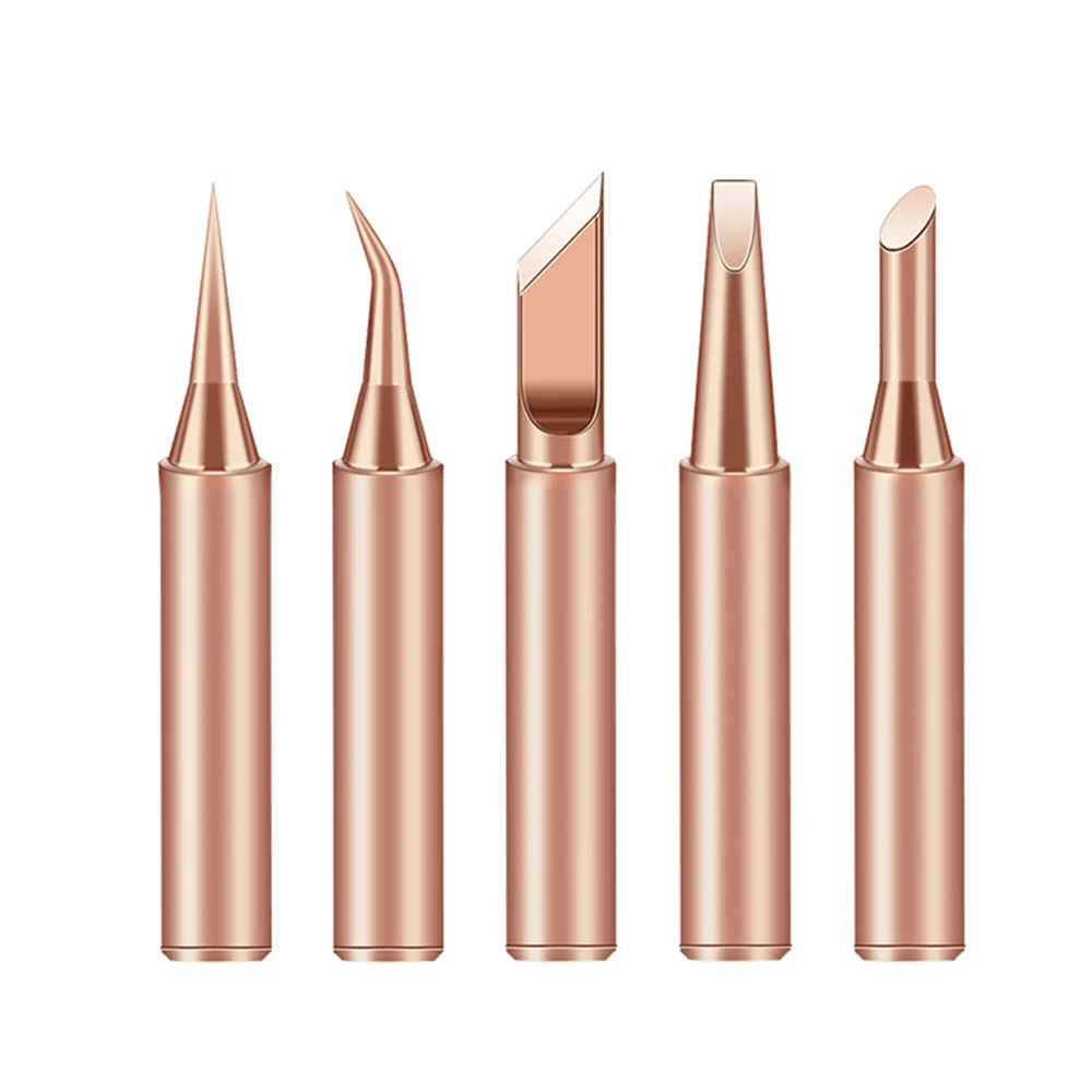 

Наконечники для паяльника Aideepen, 5 шт., медные